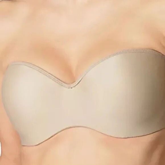 ✨NWOT✨Lilyette® by Bali®  Defining Moments Full-Figure Tan Sz 40C Strapless✨ - Picture 4 of 11